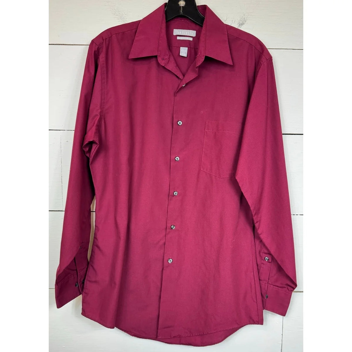 Van Heusen Red Button Up Shirt Men's 14 1/2 - Image 1
