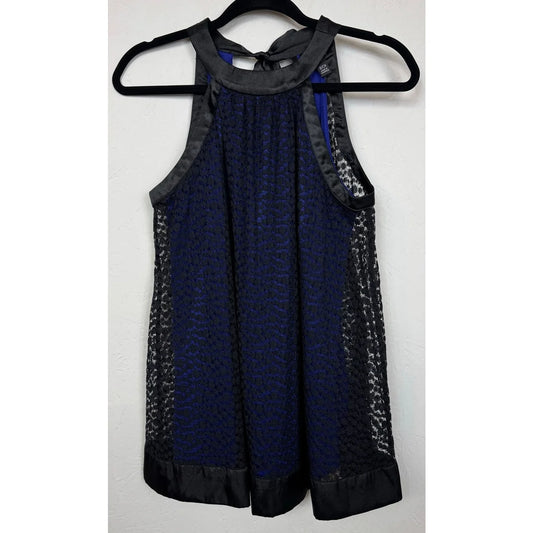 Nicole Black Blue Blouse Women's Small - Image 1