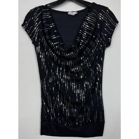 Discreet Black Blouse Women's Medium - Image 1
