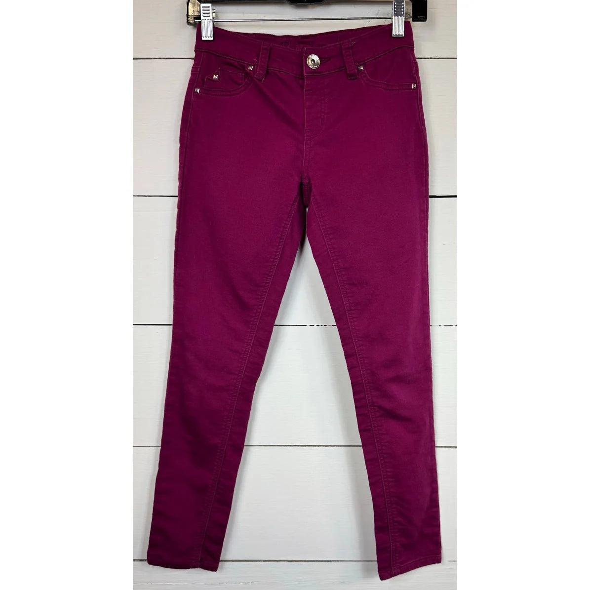 Justice Purple Skinny Pants Girl's 12 - Image 1