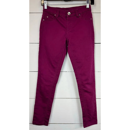 Justice Purple Skinny Pants Girl's 12 - Image 1