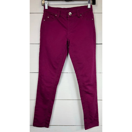 Justice Purple Skinny Pants Girl's 12 - Image 1