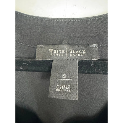 White House Black Market Black Blouse Women Women's Small - Image 3