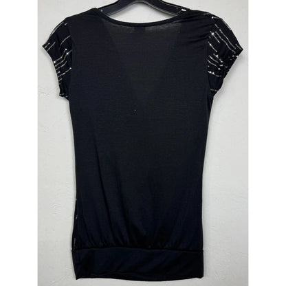Discreet Black Blouse Women's Medium - Image 2
