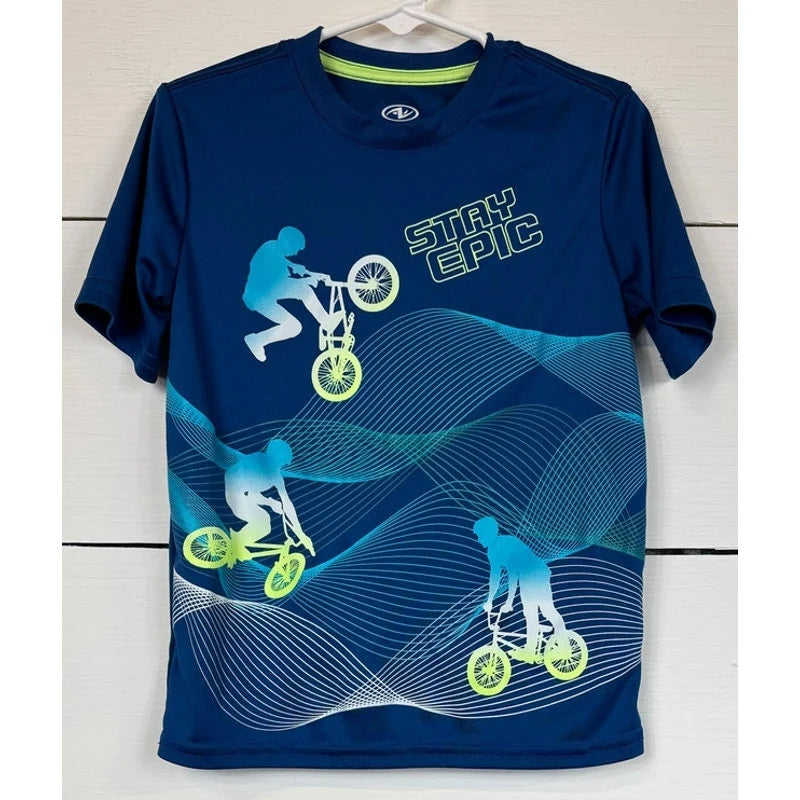 Athletic Works Blue T-Shirt Boy's Size XS (4/5) - Image 1