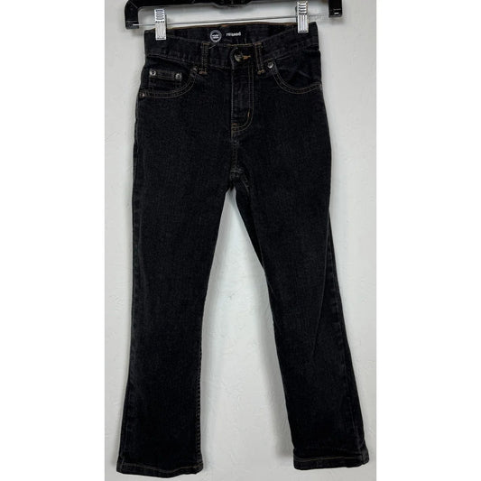 Wonder Nation Black Relaxed Jeans Boy's Size 8 Slim - Image 1