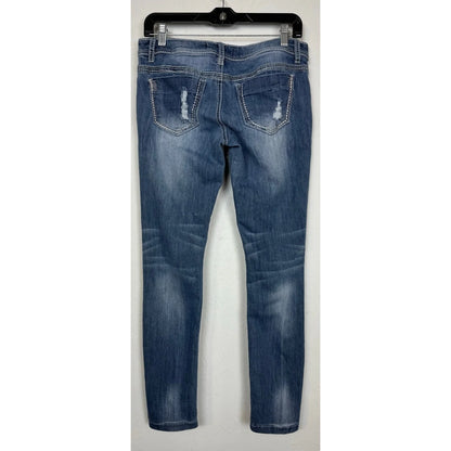 Almost Famous Blue Skinny Jeans Women's Size 7 - Image 2