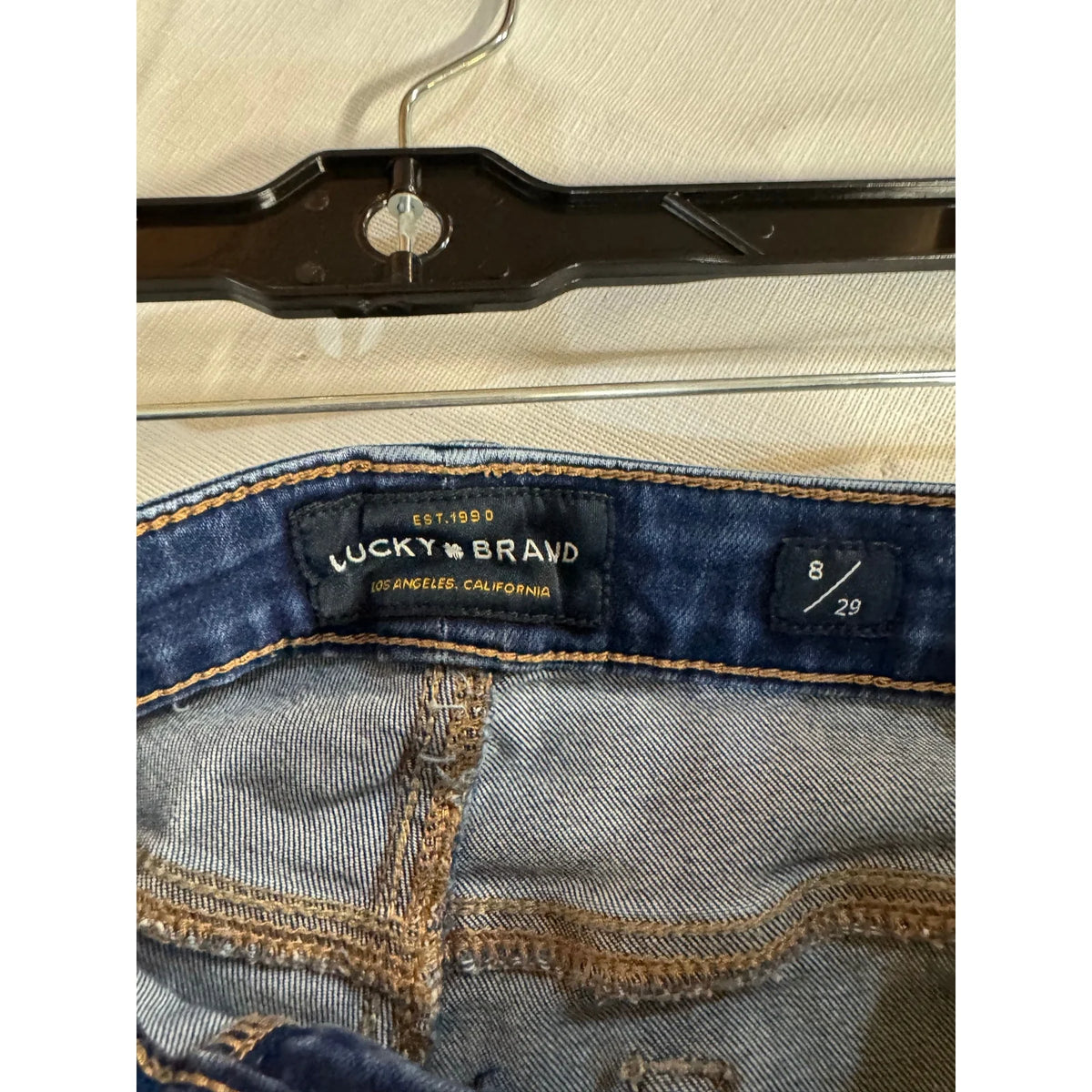 Lukcy Brand Blue Cropped Jeans Women's Size 8 - Image 3