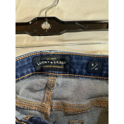 Lukcy Brand Blue Cropped Jeans Women's Size 8 - Image 3