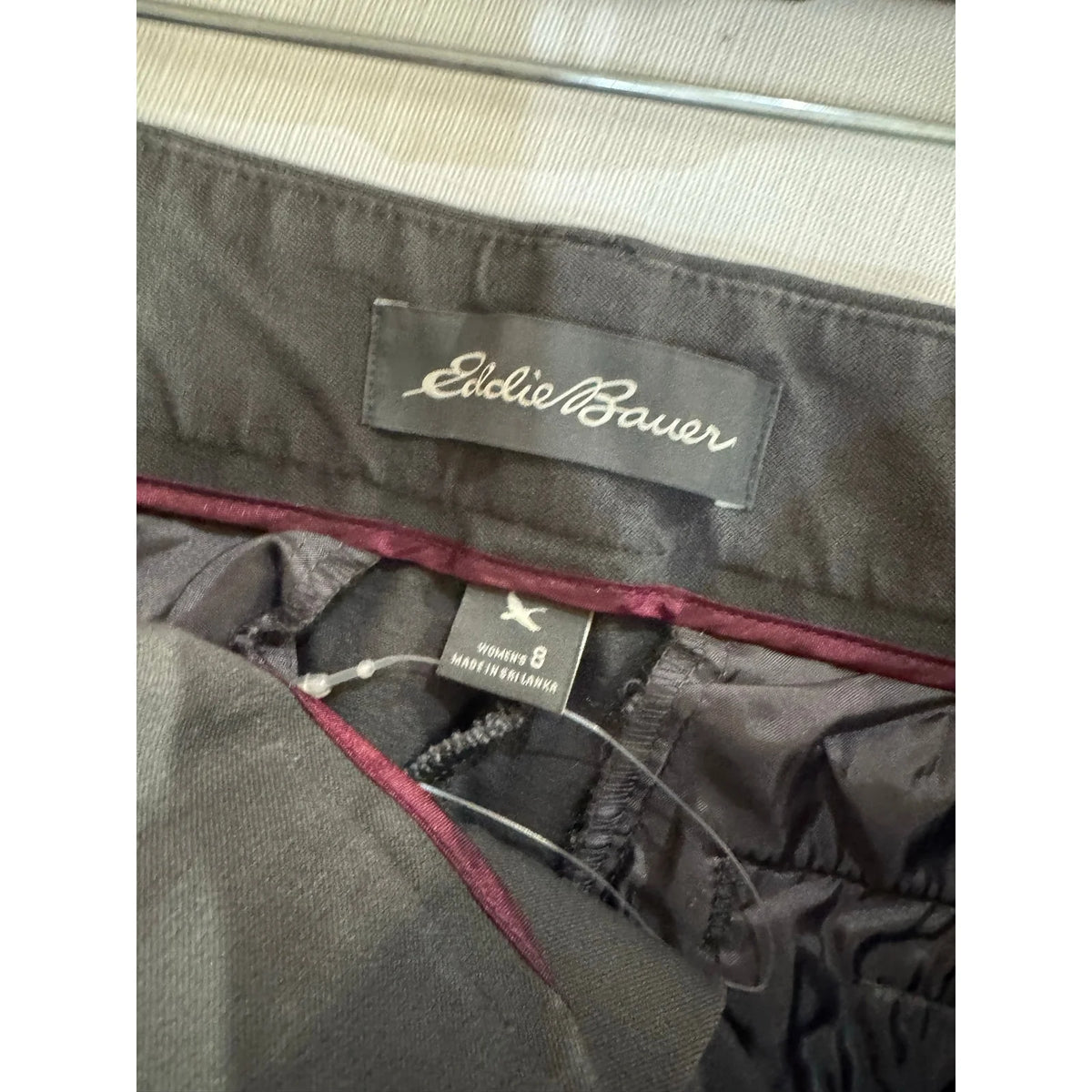 Eddie Bauer Gray Chino Pants Women's Size 8 - Image 3