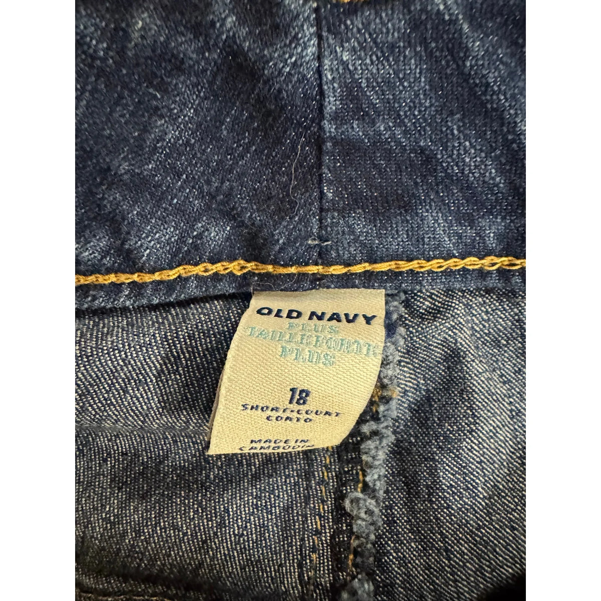 Old Navy Blue Straight Cut Jeans Women's Size 18 - Image 3
