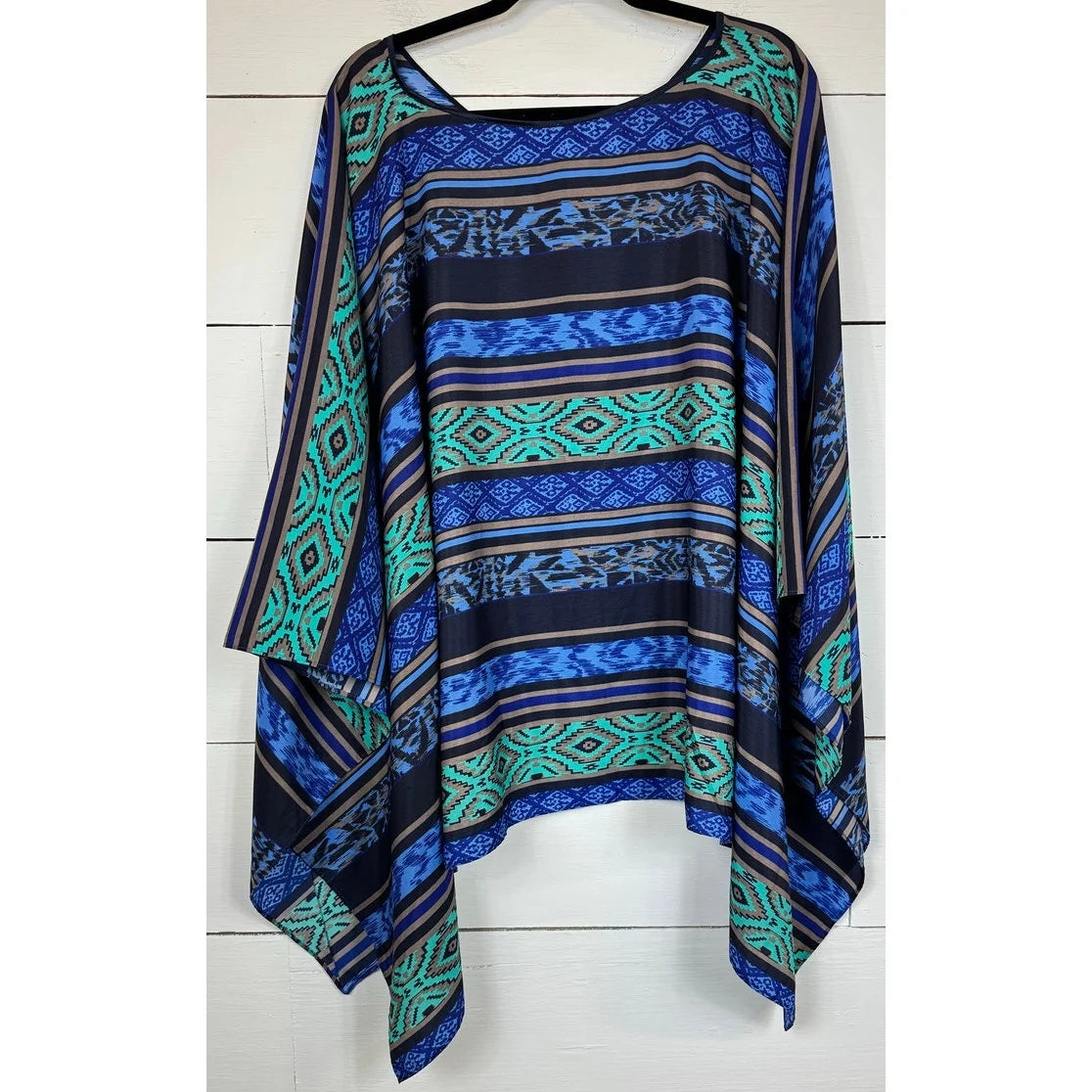Cato Blue Black Shawl Women's One Size - Image 2