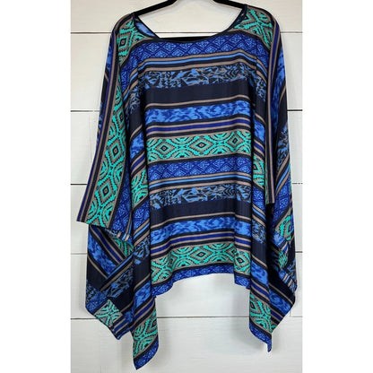 Cato Blue Black Shawl Women's One Size - Image 2