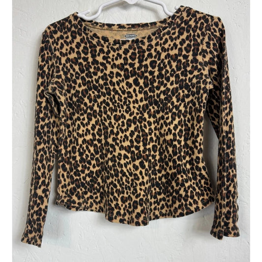 Old Navy Brown Long Sleeve Shirt Girl's Size 5t - Image 1