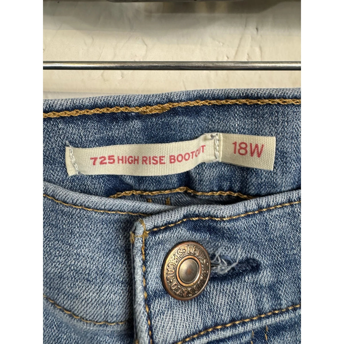 Levi Strauss Blue High Rise Bootcut Jeans Women's 18w - Image 3