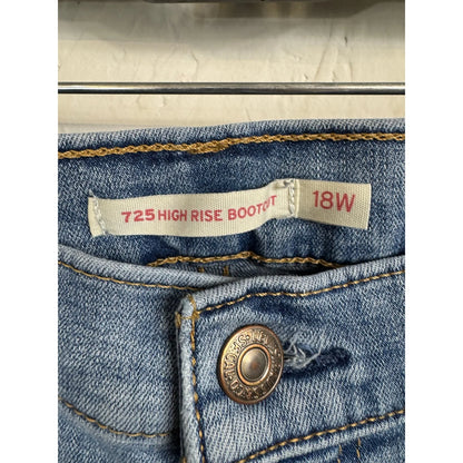 Levi Strauss Blue High Rise Bootcut Jeans Women's 18w - Image 3