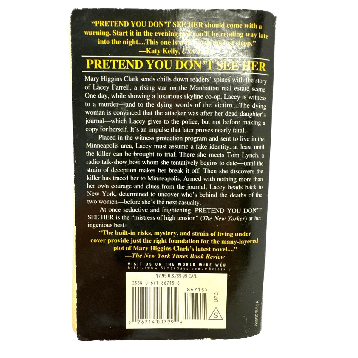 Pretend You Don't See Her by Mary Higgins Clark (Paperback) - Image 2