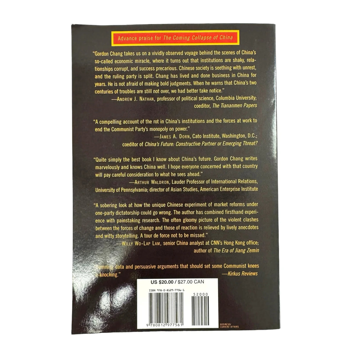 The Coming Collapse of China by Gordon G. Chang (Paperback) - Image 2