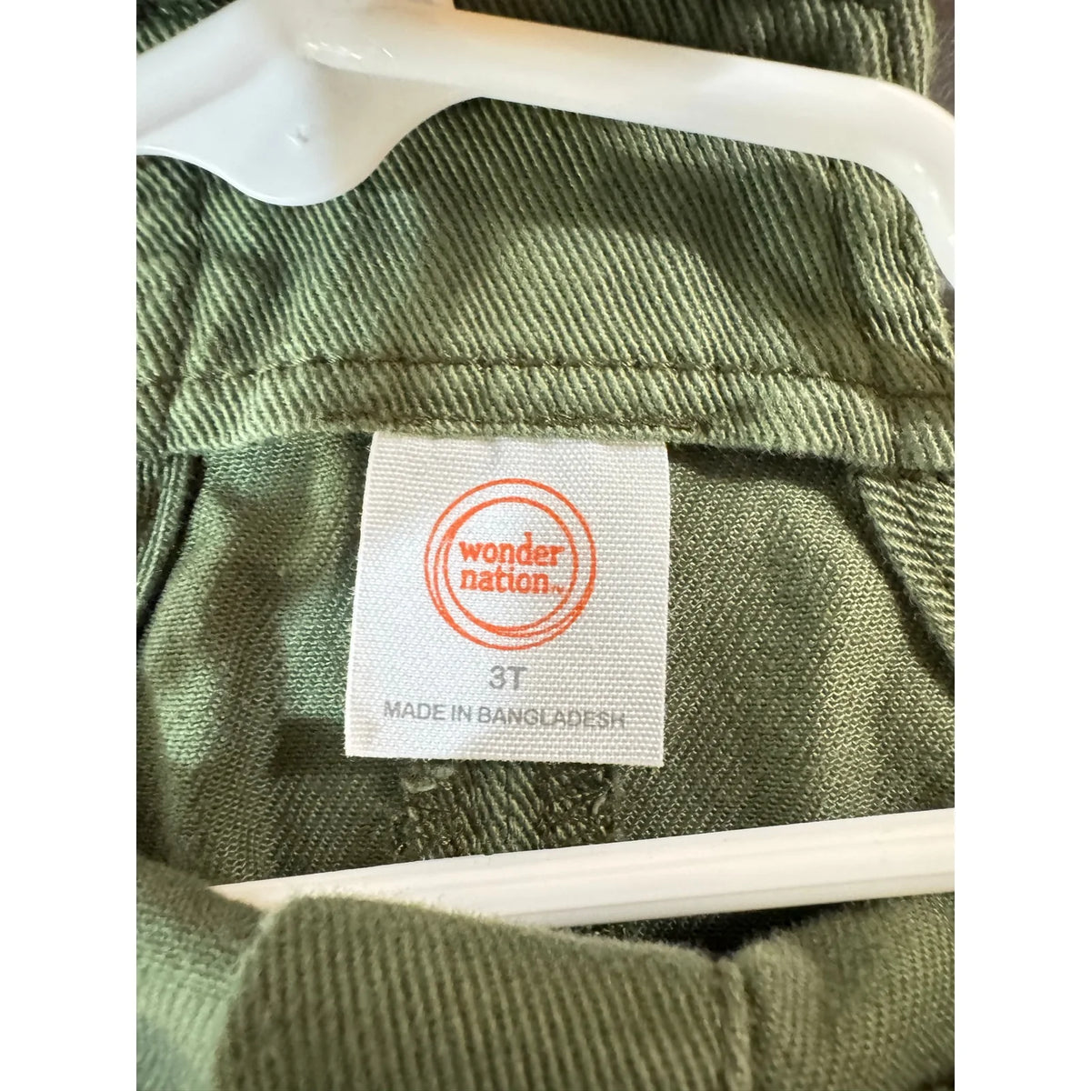 Wonder Nation Green Overall Dress Girl's 3t - Image 3