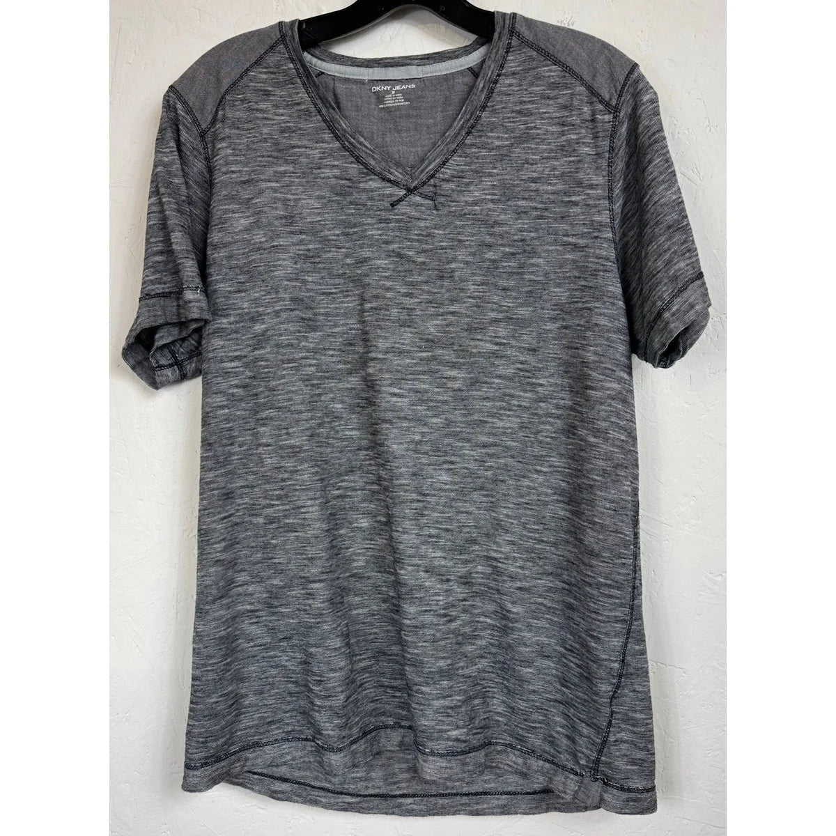 DKNY Gray Short Sleeve Shirt Men's Size Medium - Image 1
