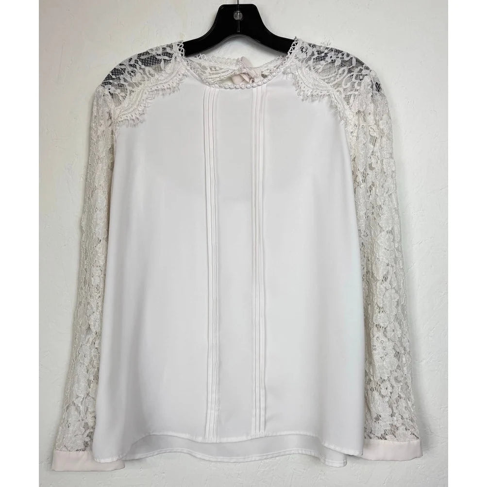 White Long Sleeve Blouse Women's Size XL - Image 1