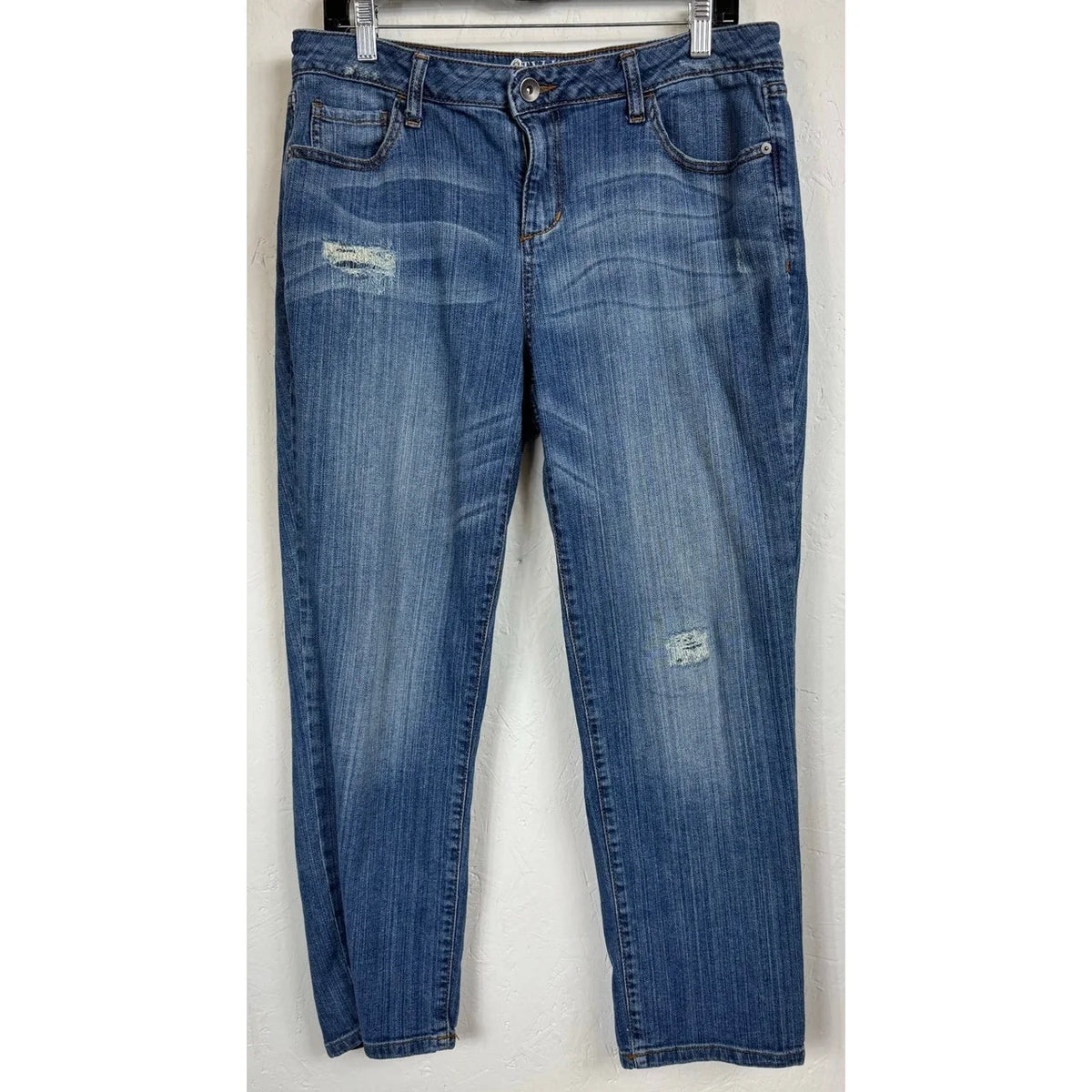 Stylus Blue Boyfriend Capris Women's 30 - Image 1