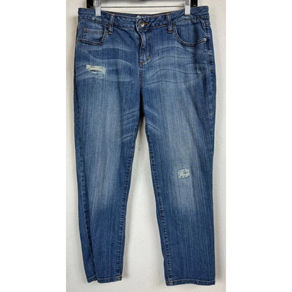 Stylus Blue Boyfriend Capris Women's 30 - Image 1