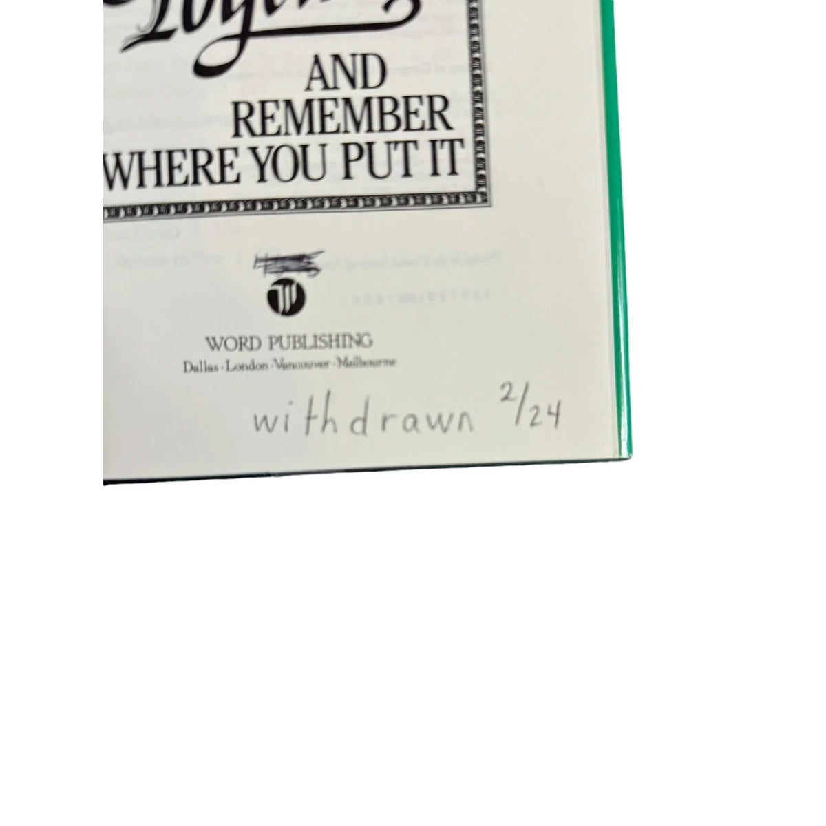 Get it Together and Remember Where You Put it by Mamie McCullough (Hardcover) - Image 9