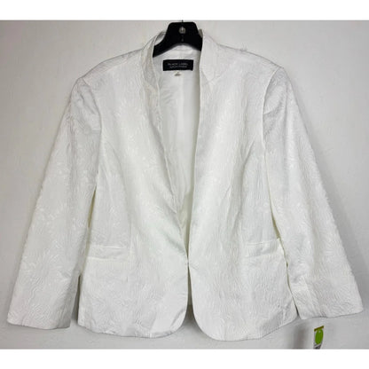 Black Label by Evan Picone White Long Sleeve Dress Jacket Women's 14 - Image 1