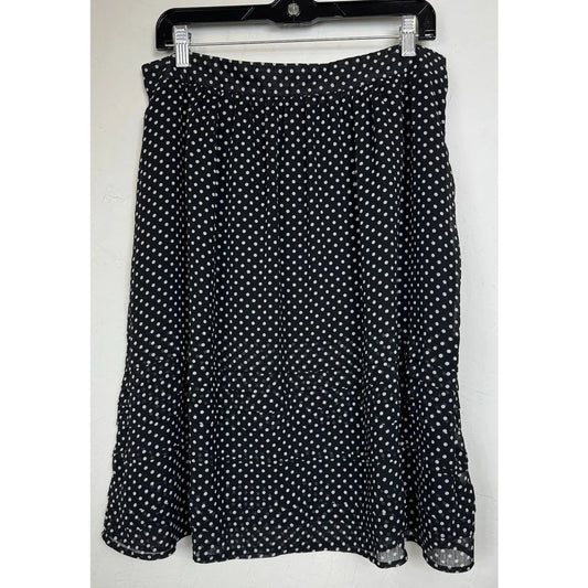 Peter Nygard Black & White Midi Skirt Women's 14 Petite - Image 1