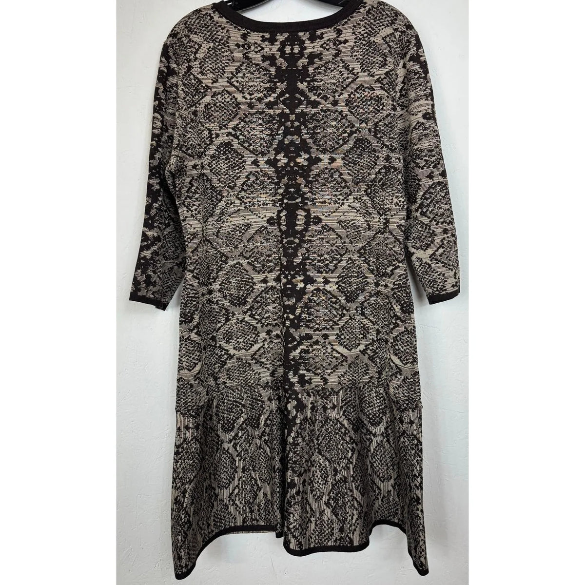 Nina Leonard Brown 3/4 Sleeve Knee length Dress Women's XL - Image 2