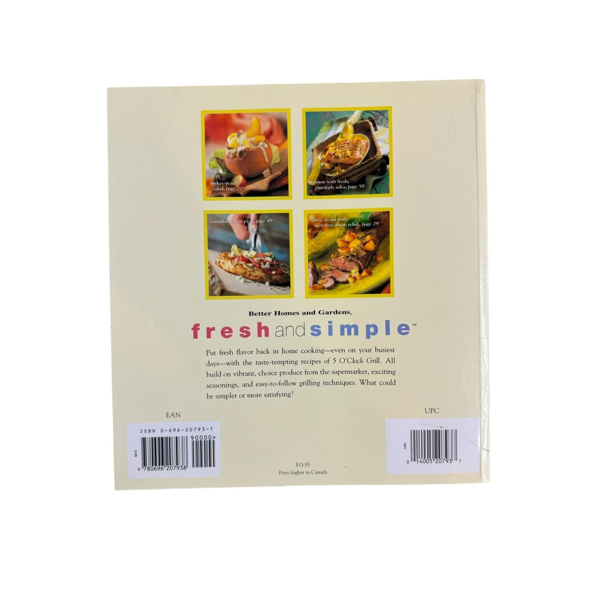 Better Homes and Gardens Fresh and Simple 5 o'clock Grill (Paperback) - Image 2