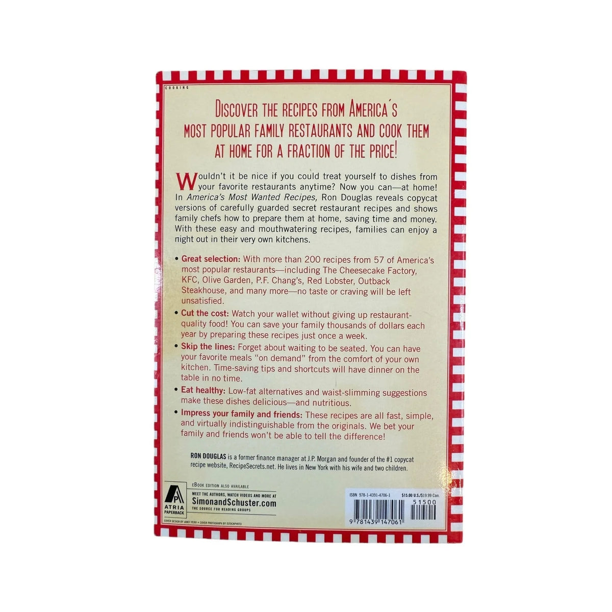 America's Most Wanted Recipes by Ron Douglas (Paperback) - Image 2
