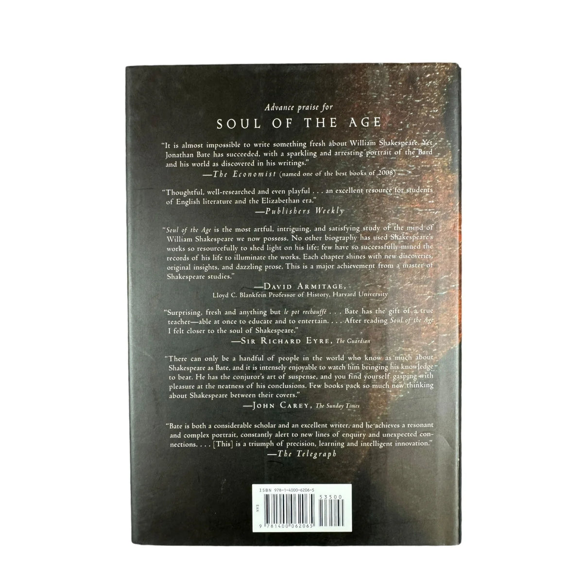 Soul of the Age by Jonathan Bate (Hardcover) (First Edition) - Image 2