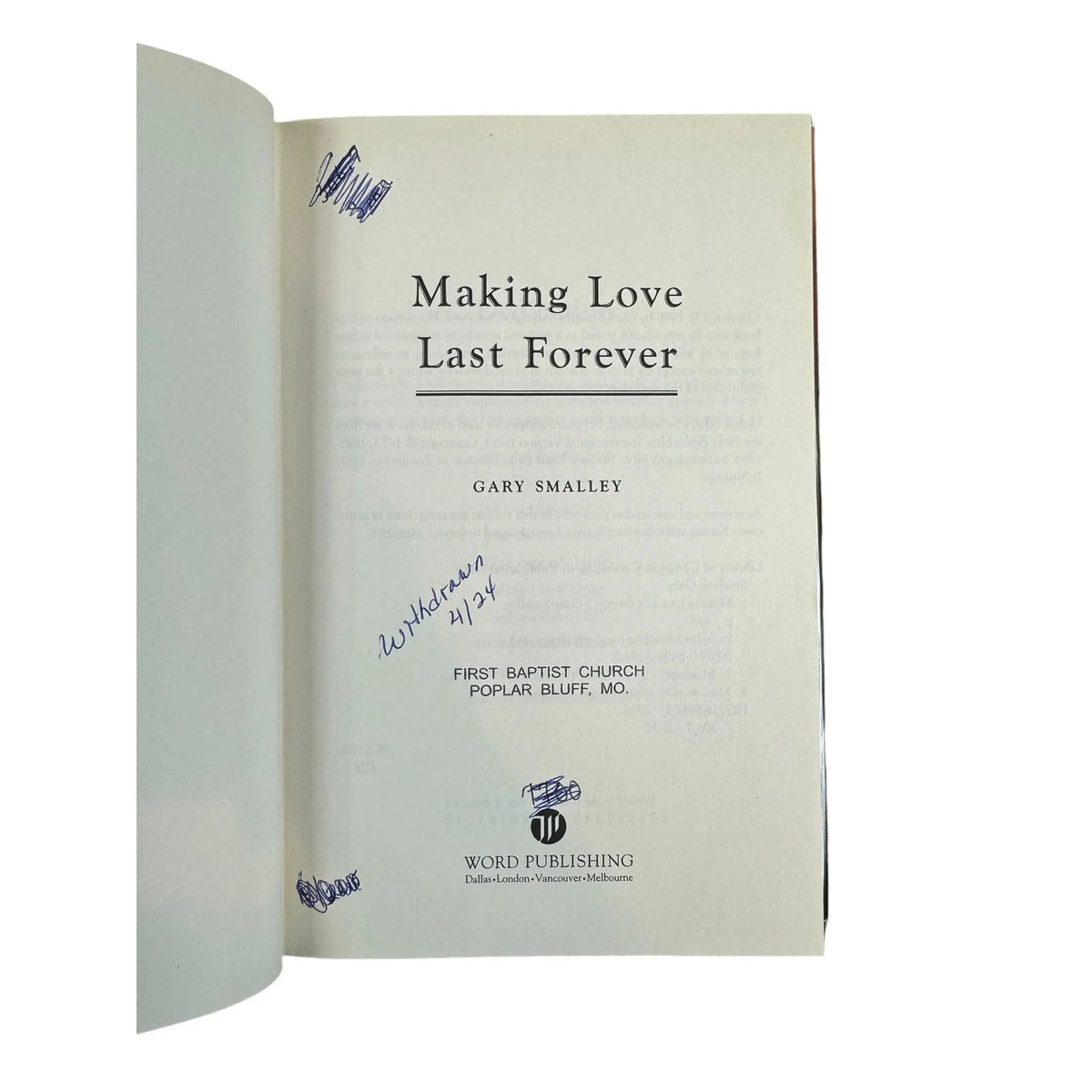 Making Love Last Forever by Gary Smalley (Hardcover) - Image 8