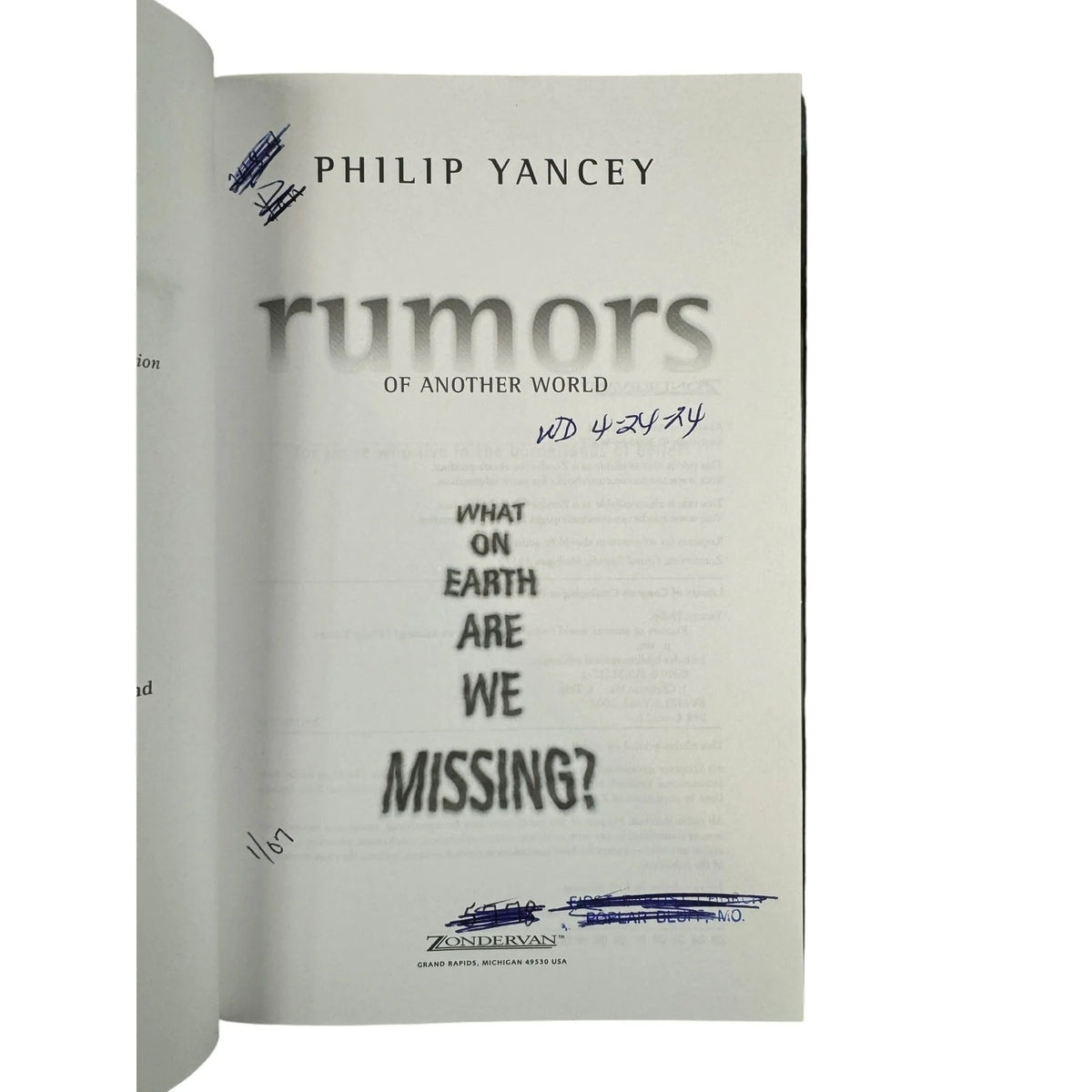 Rumors of Another World by Philip Yancey (Hardcover) - Image 8