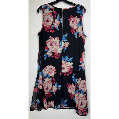GNW Black Sleeveless Knee-length Dress Women's 14 - Image 2
