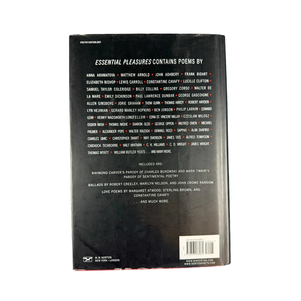 Essential Pleasures by Robert Pinsky (Hardcover) (CD Included) - Image 2