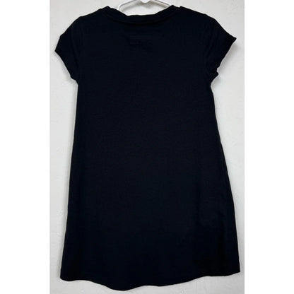 Basic Editions Black T-shirt Dress Girl's Medium (7/8) - Image 2