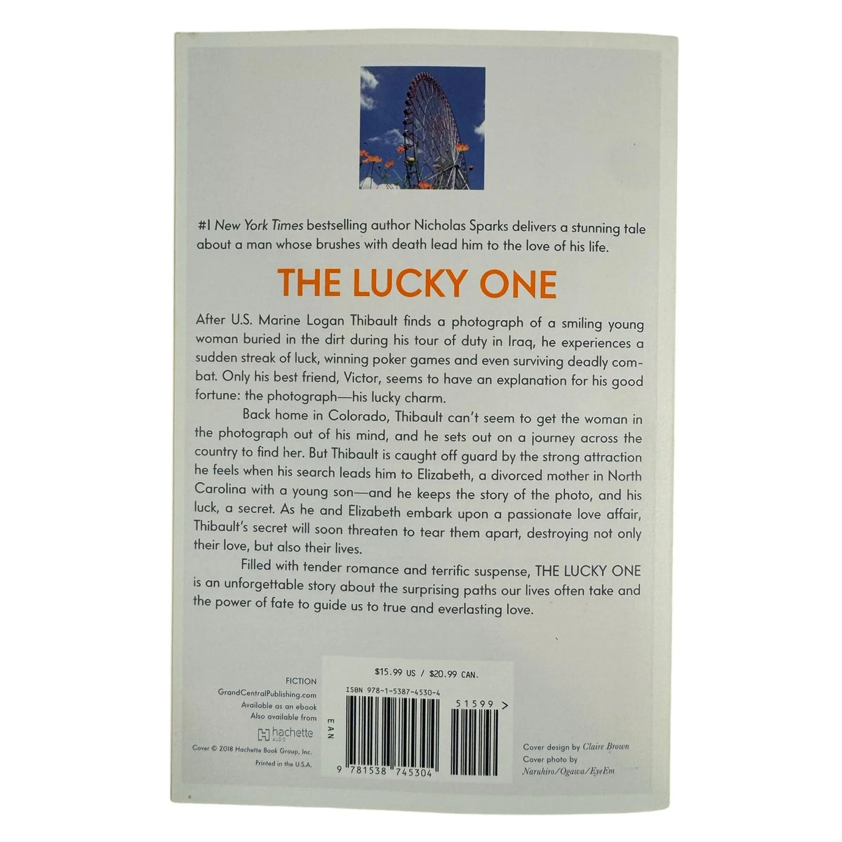 The Lucky One by Nicholas Sparks (Paperback) - Image 2