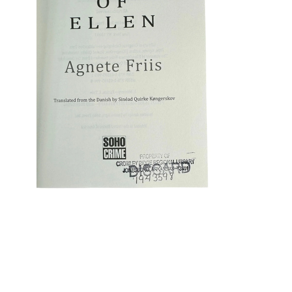 The Summer of Ellen by Agnete Friis (Hardcover) - Image 7