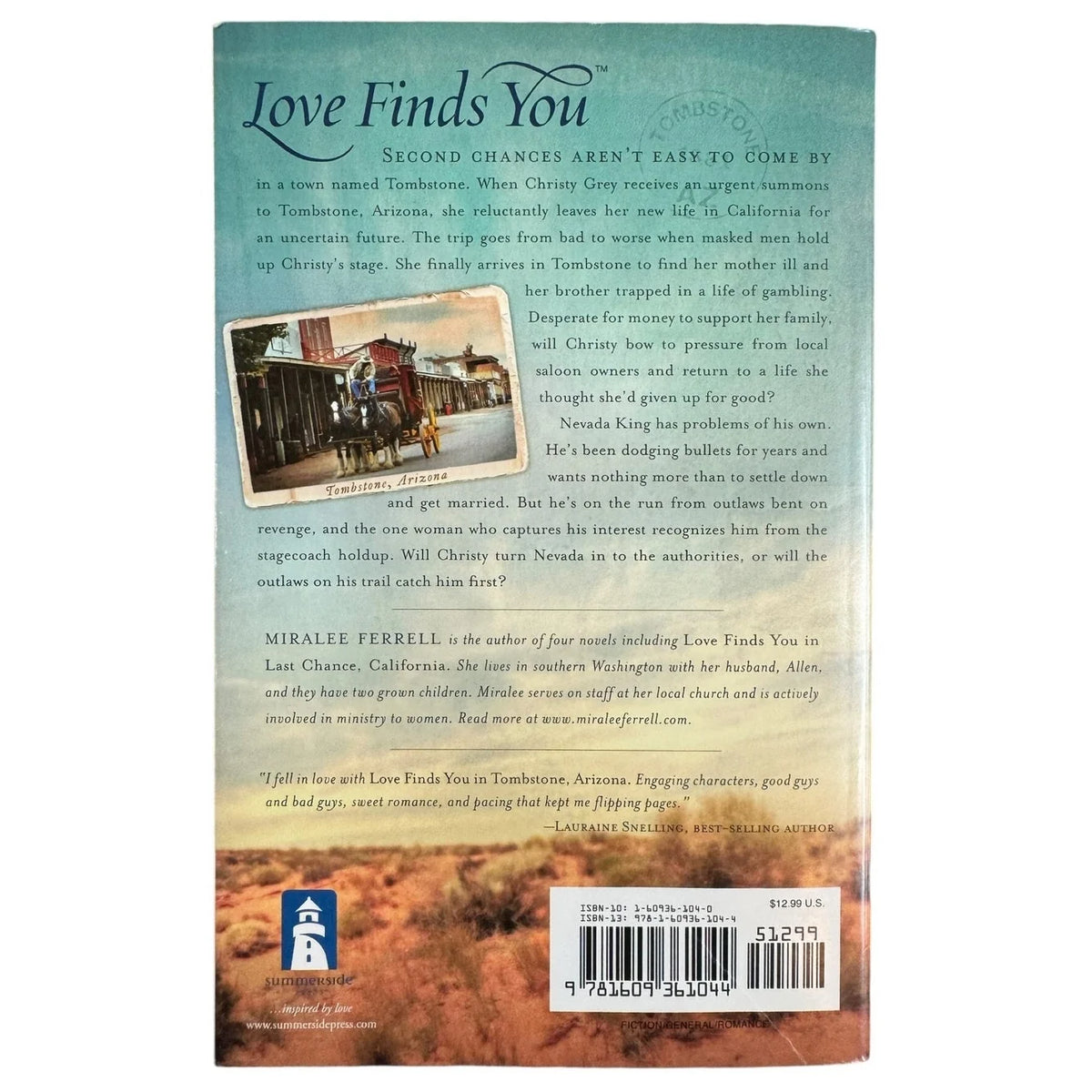Love Finds You in Tombstone Arizona by Miralee Ferrell (Paperback) - Image 2