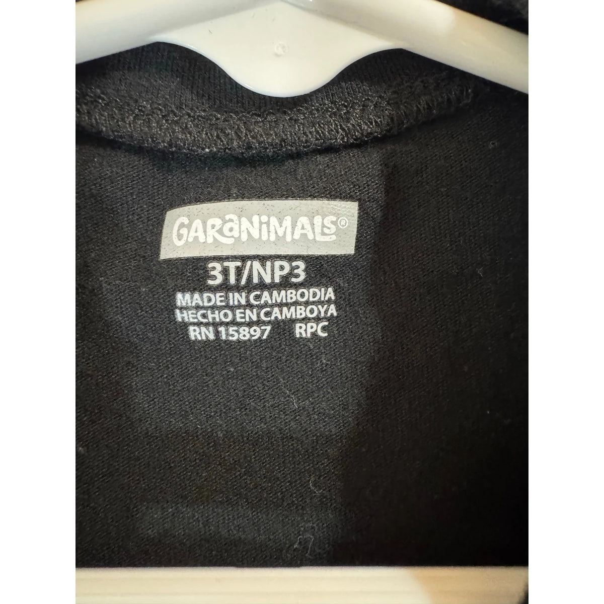 Garanimals Black T-shirt Girl's 3t - Image 3