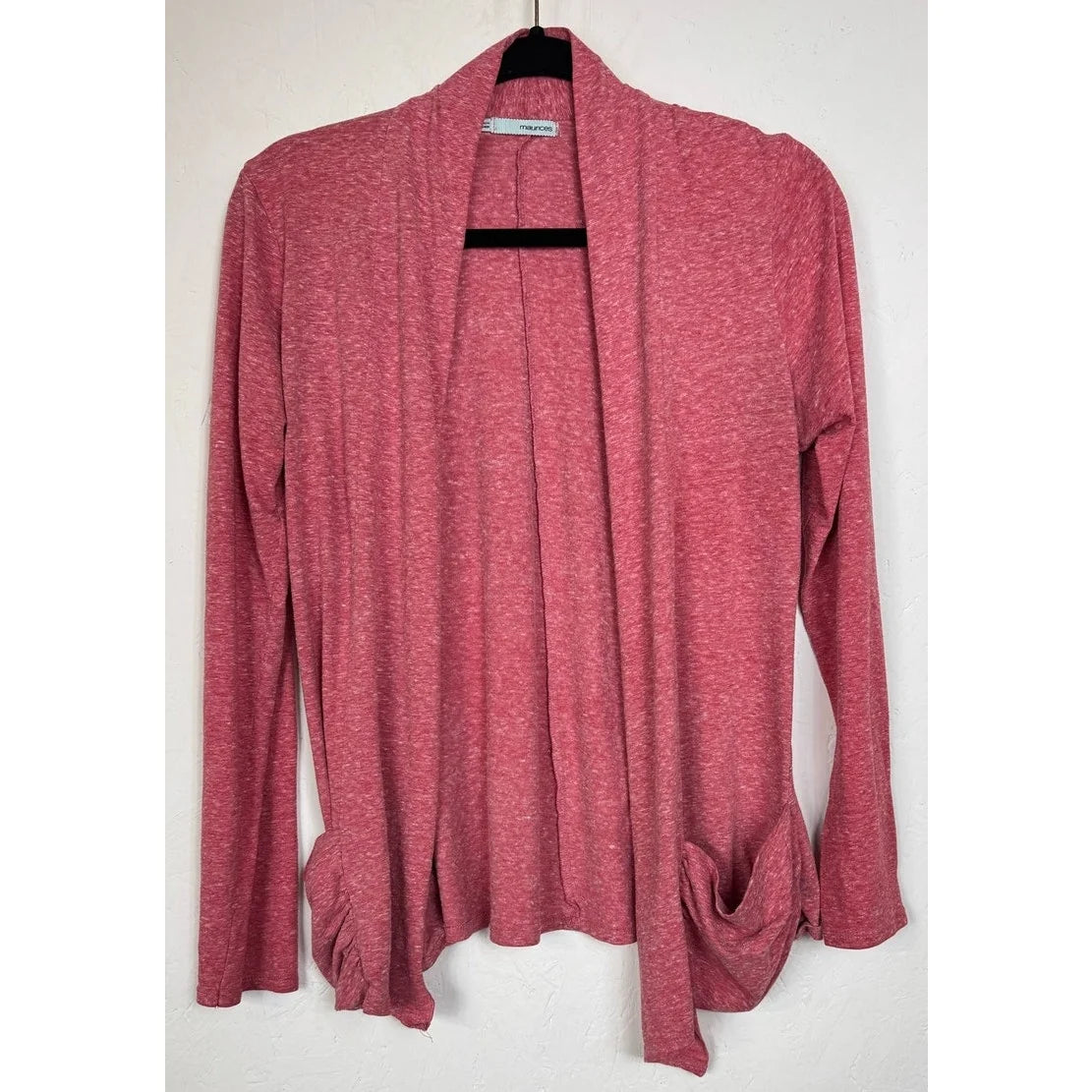 Maurices Pink Long Sleeve Cardigan Women's Large - Image 1