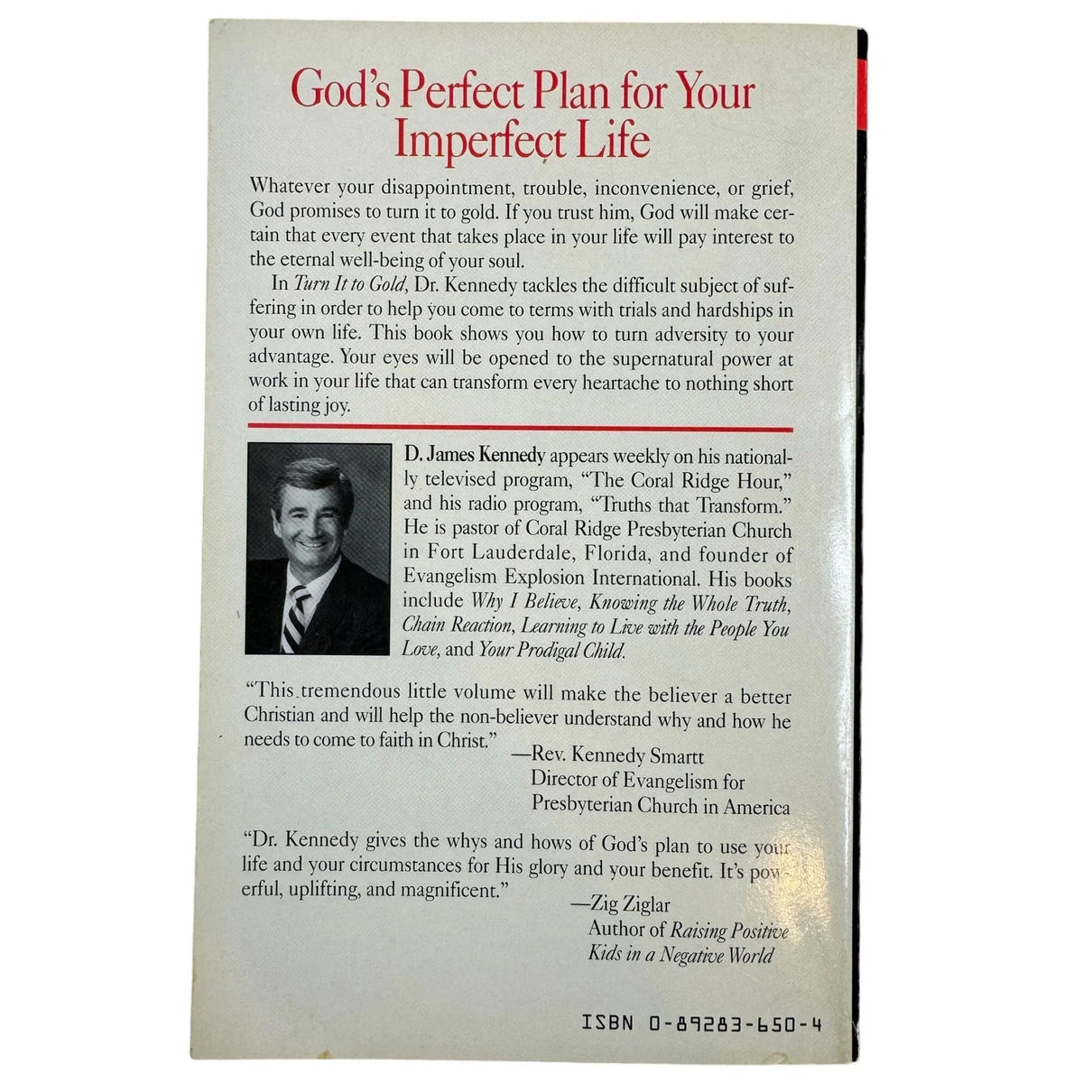 Turn it to Gold by D. James Kennedy (Paperback) - Image 2