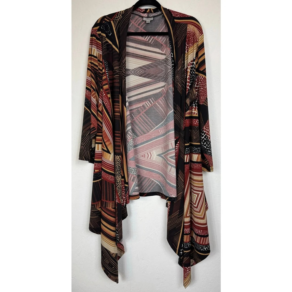 Avenue Brown Long Sleeve Cardigan Women's 26/28 - Image 1