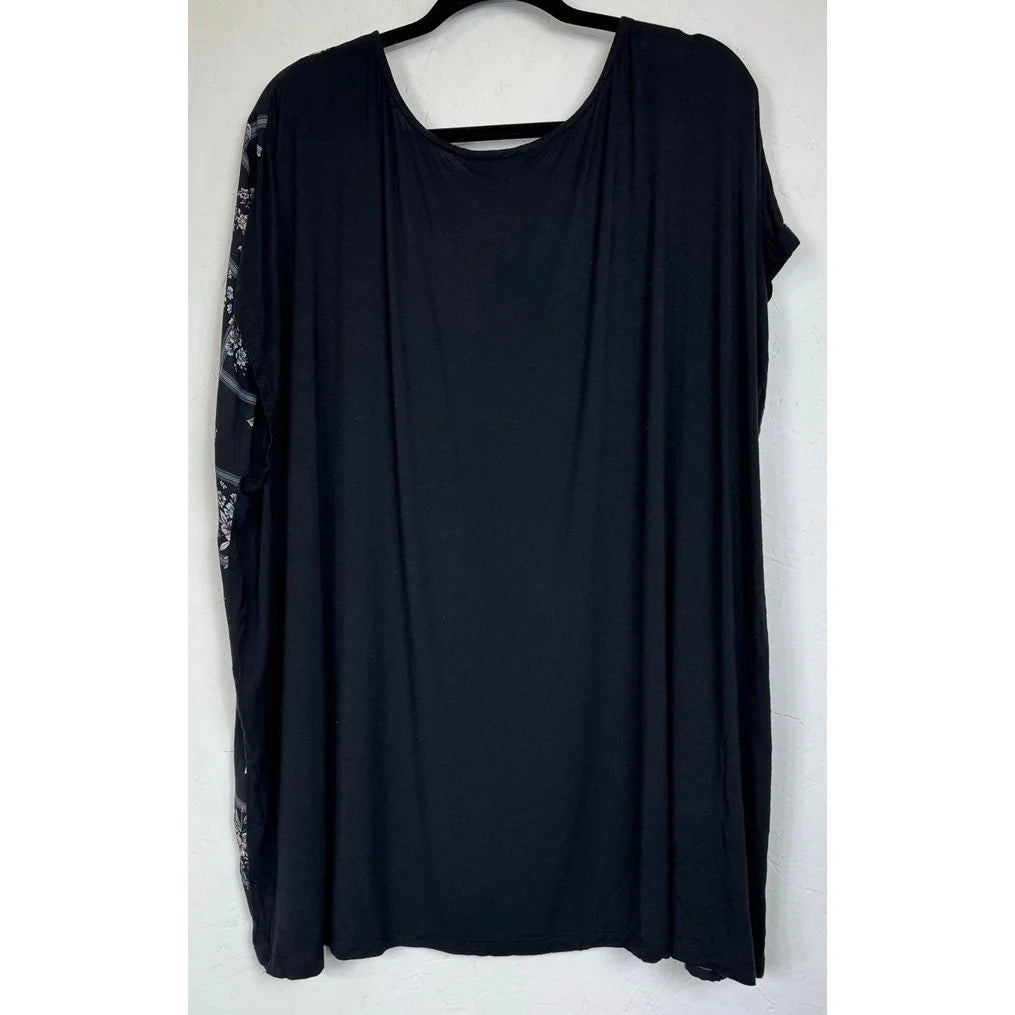 Michel Studio Collection Black Short Sleeve Blouse Women's 4X - Image 2