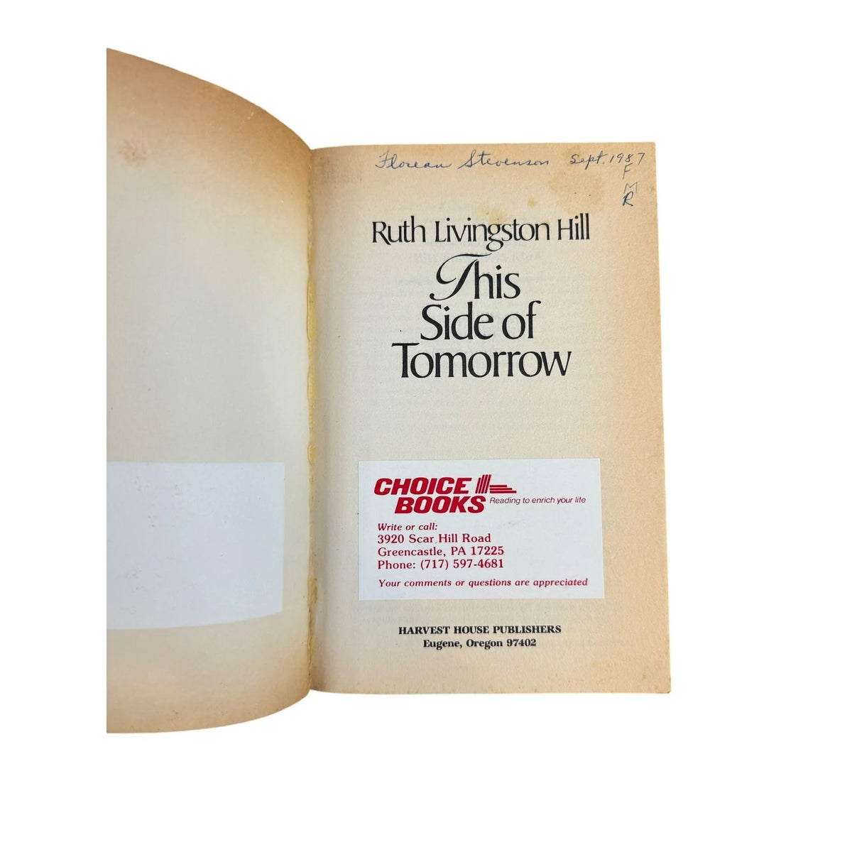 This Side of Tomorrow by Ruth Livingston Hill (Paperback) - Image 7