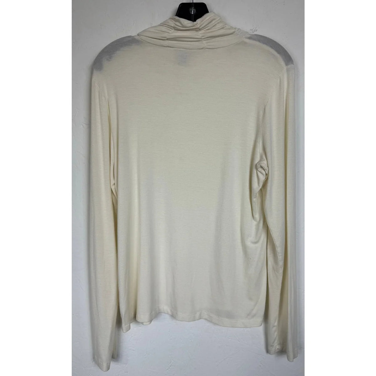 Jillian Nicole White Long Sleeve Turtleneck Blouse Women's Large - Image 2