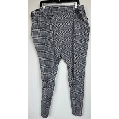 George Black & White Cropped Pants Women's 26/28W - Image 2